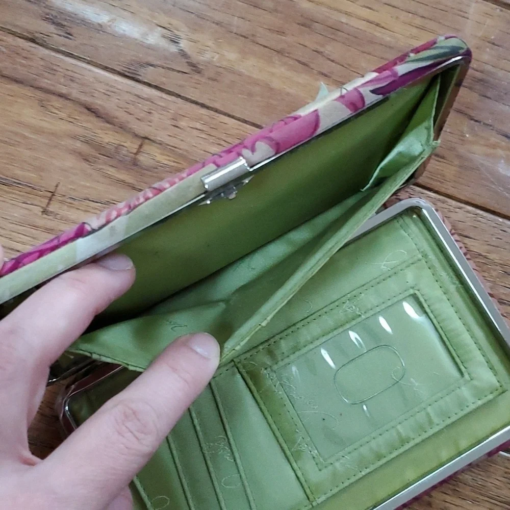 Vera Bradley clasp rectangle wallet